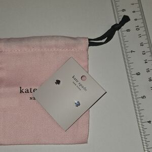 Kate Spade Earrings Silver Spade